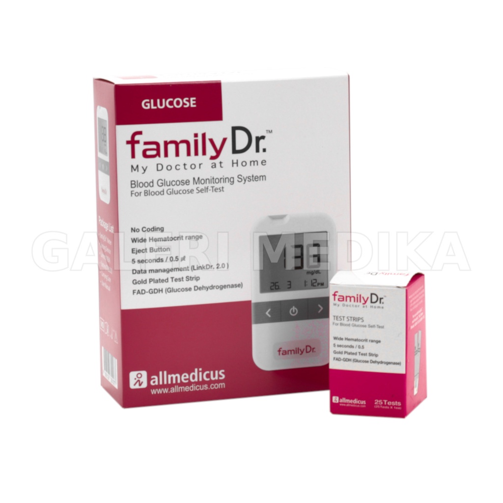 FamilyDr Alat Cek Gula Darah - Blood Glucose Test