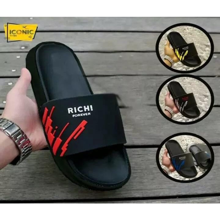 SANDAL SLIDE PRIA WANITA TERBARU RICHI FOREVER