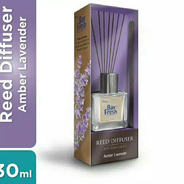 BAY FRESH REED DIFFUSER AIR FRESHENER AROMATHERAPY AROMA THERAPY PENGHARUM RUANGAN BAYFRESH-EMBER LAVENDER SET