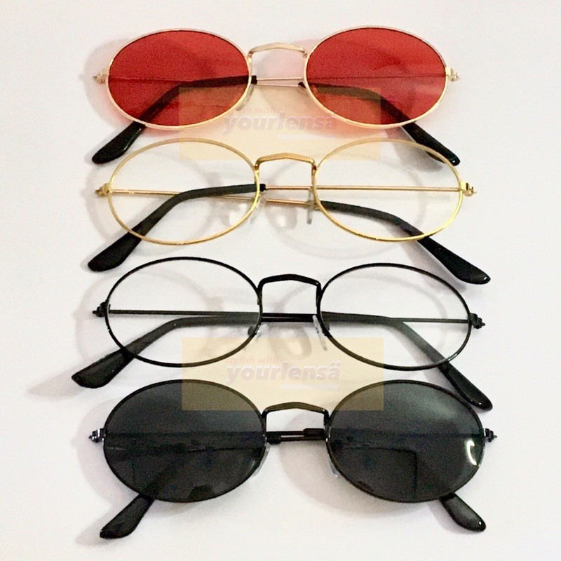 Kacamata Retro 90s Vintage Oval Premium