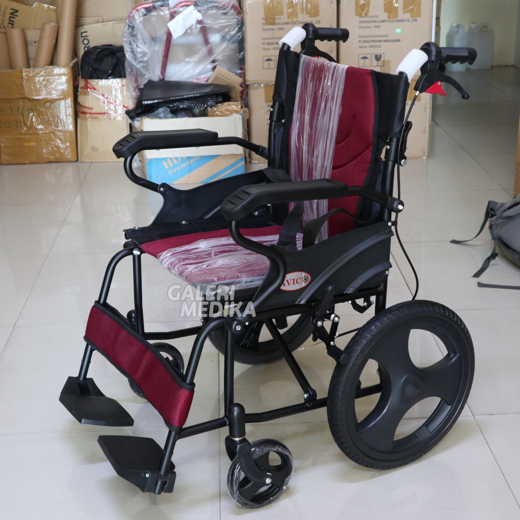 Kursi Roda Travel Avico Arjuna 871 / Travel Wheelchair Mudah Dilipat Praktis