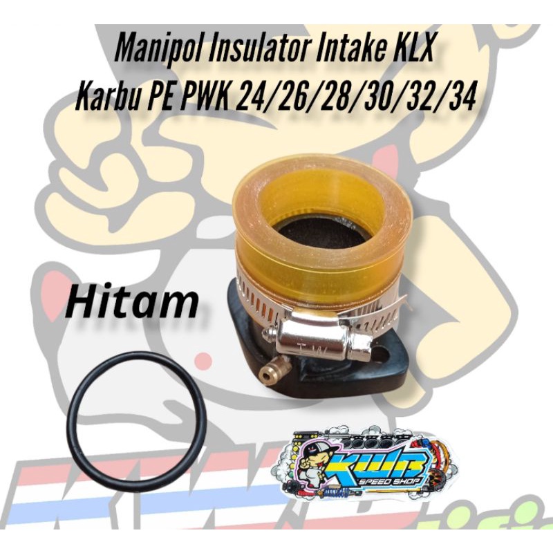 Manipol KLX Manifold klx Intake manipol Karet Manifold Insulator Intake Intek Manipol Karburator KLX150-KLX 150 PE 28 PE PWK 28/30/32/34/35