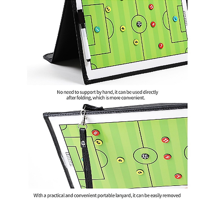 32*53CM Papan Strategi Pelatih Tactic Board Magnet Sepakbola Coach Board