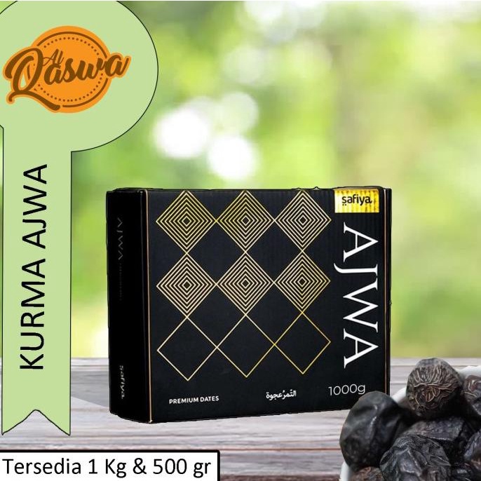 

siap kirim] Kurma Ajwa 1 Kg / Kurma Nabi Super Original Madinah High Quality