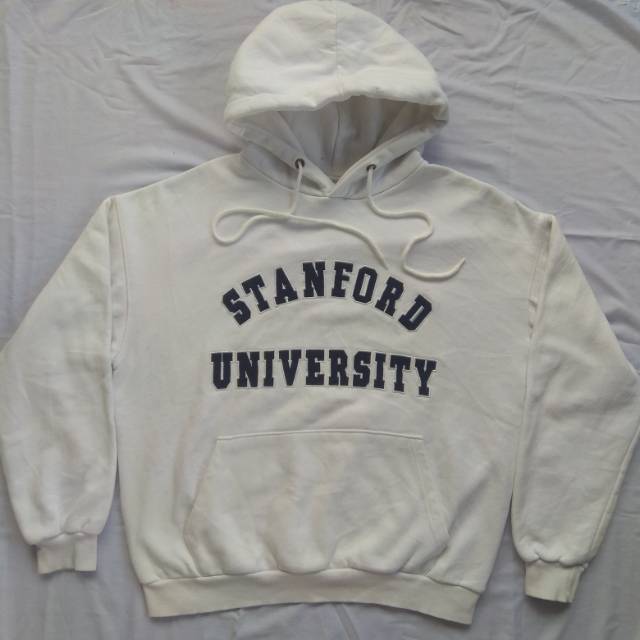 white stanford hoodie