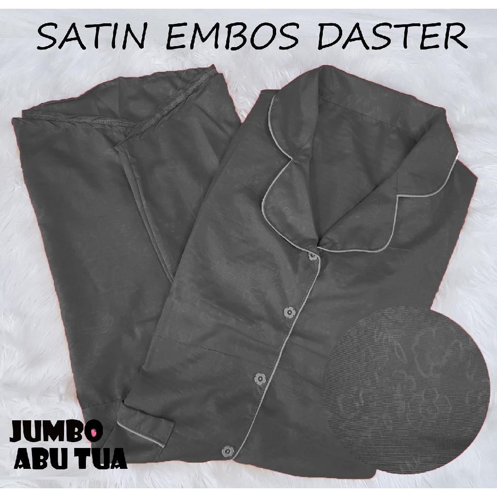 FortKlass MIX PP DST Satin Embos Baju Tidur Daster Wanita Lengan Pendek Sleepwear Saten-TOSCA TUA DASTER E