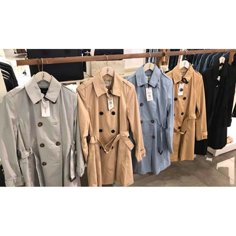 Basic Trench Coat Stradivarius Jaket Outer
