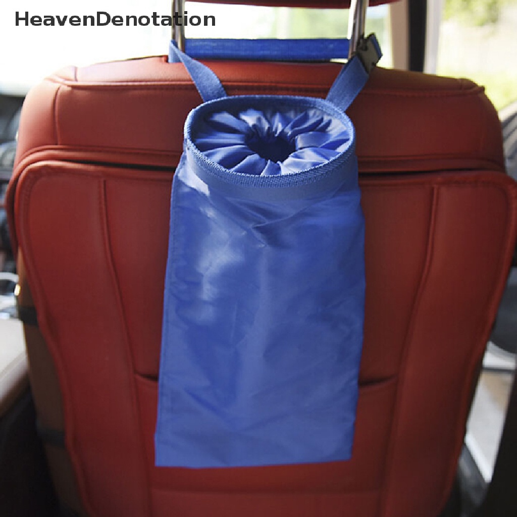 [HeavenDenotation] Car trash can garbage hanging bag holder container auto back seat storage bags