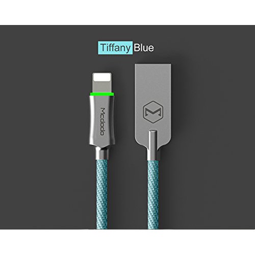 Kabel Lightning McDodo Auto Disconnect Lightning Data Cable 1.2 M [CA-390] - Tiffany Blue