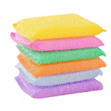 Spons Cuci Piring Warna Warni Spon Sponge Sabut Jaring / Alat Dishwashing Dapur Masak Busa Serbaguna