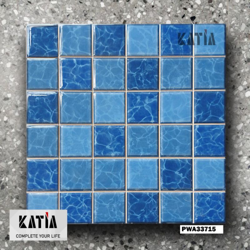 Project kak Siera Belle - Bekasi 65box ROMAN Grade A Keramik Kolam Renang PWA33715 Atlantic Mix