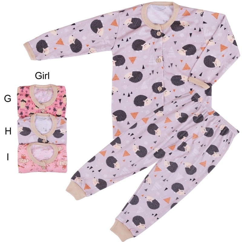 3 Psg Setelan Panjang / Pendek WINTEKU SNI size Newborn, S, M, L