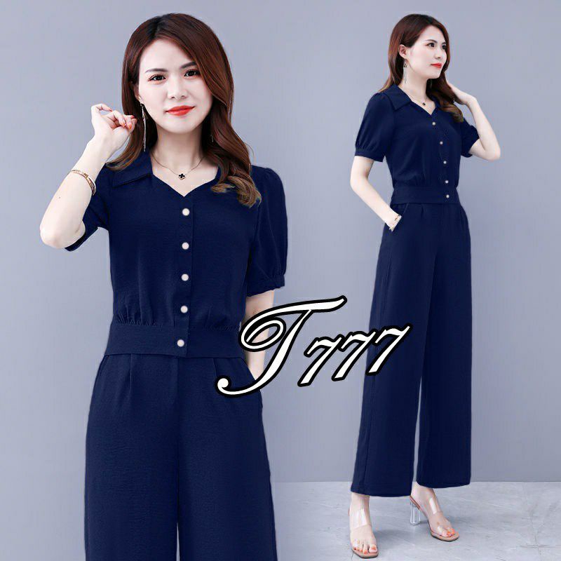 Setelan Kasual 2in1 San2 5WARNA | Pakaian Stelan Celana | Setelan Polos | Baju Kantor Wanita | Pakai