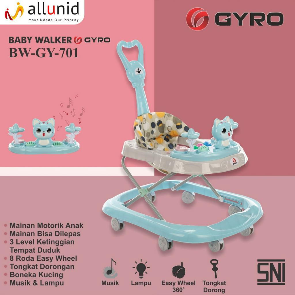 Baby Walker Gyro GY 701 Roda Delapan Tanot Kereta Dorong Bayi