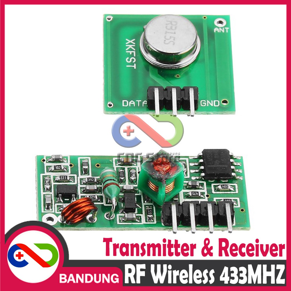 433MHZ RF WIRELESS TRANSMITTER &amp; RECEIVER PAIR MODULE