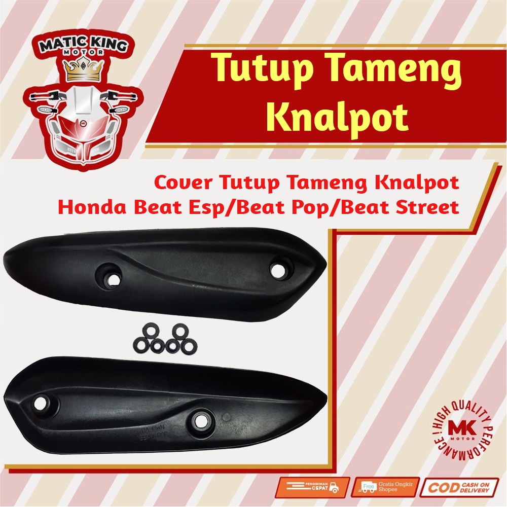 Tutup Cover Tameng Knalpot Honda Beat ESP POP STREET  110 Maticking