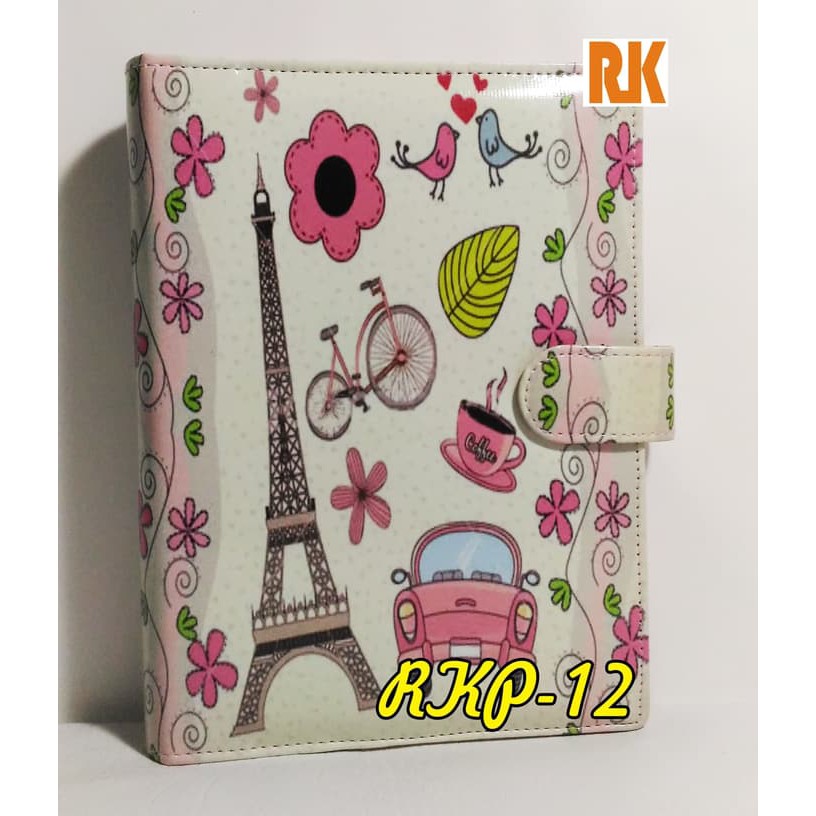 

BD--88 Binder KULIT SINTETIS 26 Ring Paris Bunga (RKP-12)