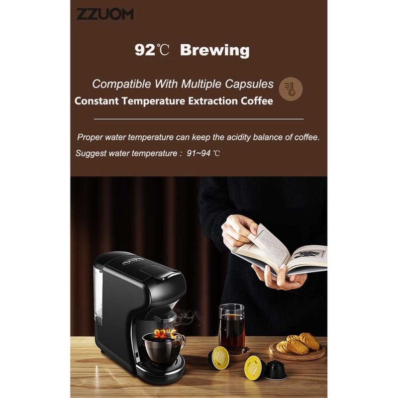 Mesin Kopi 3in1 Capsule Espresso for Nespresso Dolce 600 ml 1450 W