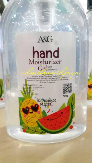 Hand sanitizer Gel 500ml A&amp;G termurah