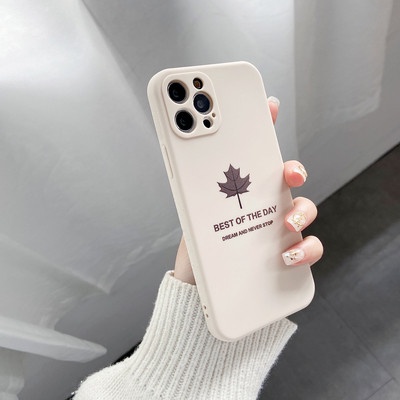 Soft Case Bahan Silikon Motif Daun Maple Untuk Xiaomi Redmi Note 11 11S Redmi10 Note10s 10pro Note9S Note9 Pro Poco X3 Nfc M3 9t