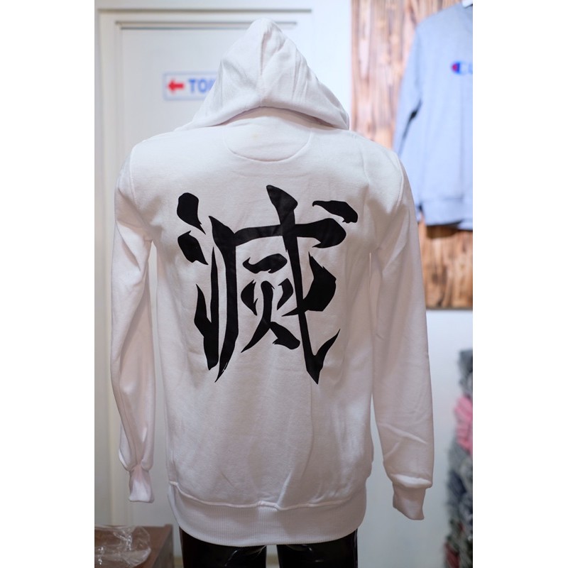 Jaket Hoodie Anime Kimetsu No Yaiba KNY Pria / Wanita