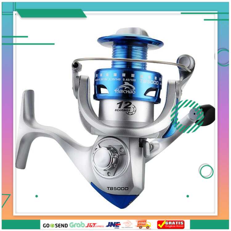 (BISA COD) FTIHSHPHaichou Reel Pancing Fishing Reel 12 Ball Bearing