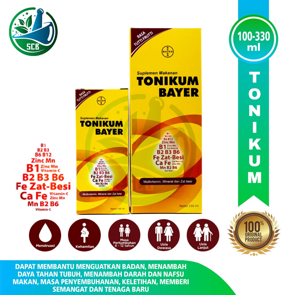 Tonikum Bayer Syrup Vitamin Anemia - All Varian