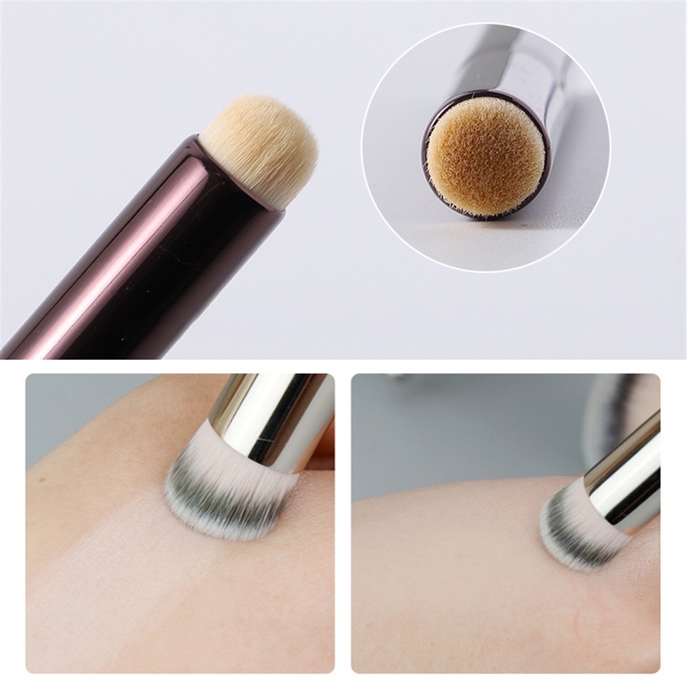 【COD Tangding】Brush Makeup Portable Kepala Bulat Untuk Lipstick / Gloss / Concealer