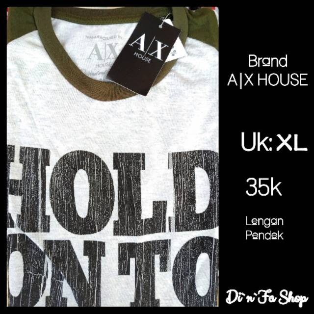 Pakaian Pria/Baju Pria/Kaos Cowok/Branded AX HOUSE/Termurah