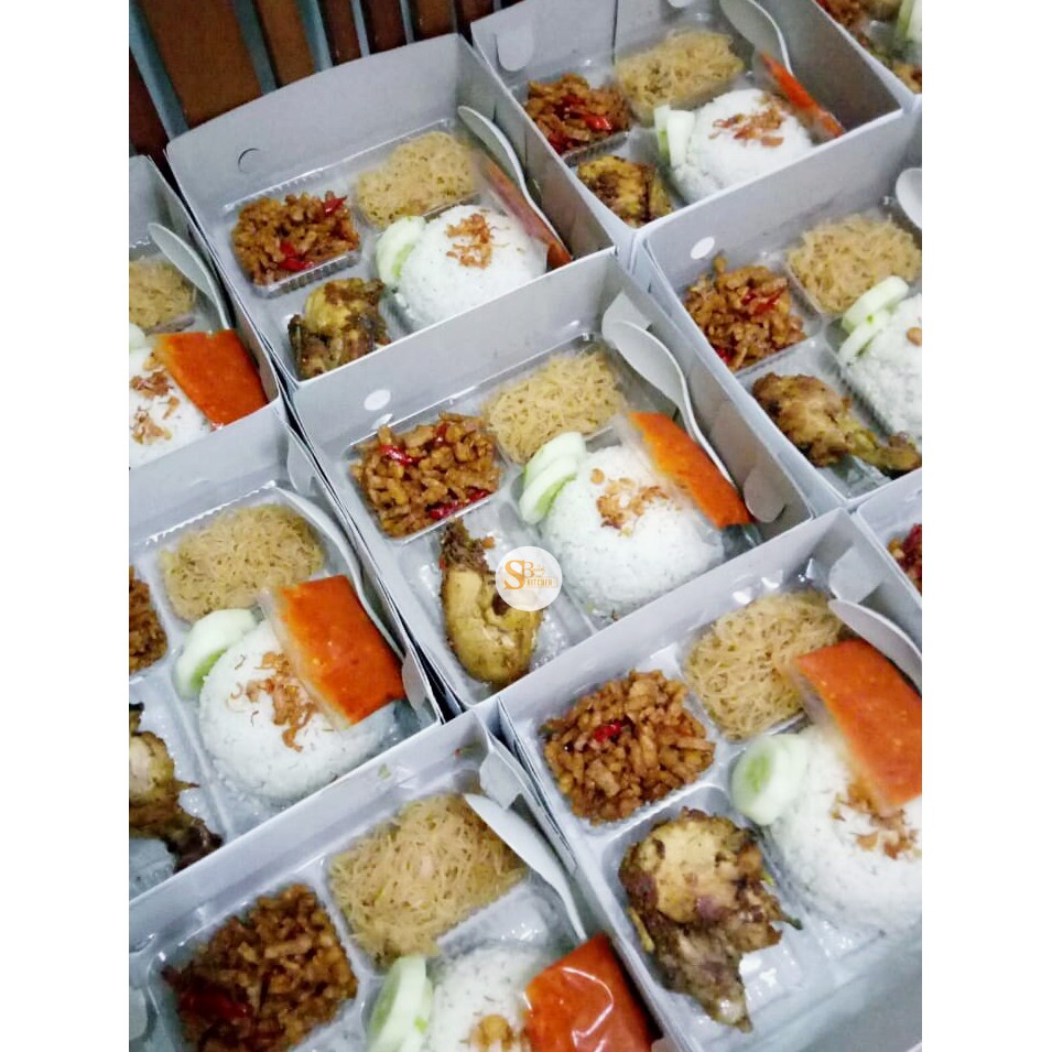 PAKET NASI UDUK KOTAK PLUS AYAM ENAK | Shopee Indonesia