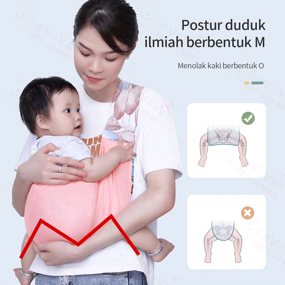 BEVAVAR Gendongan Bayi Baby Carrier 0-2 Tahun