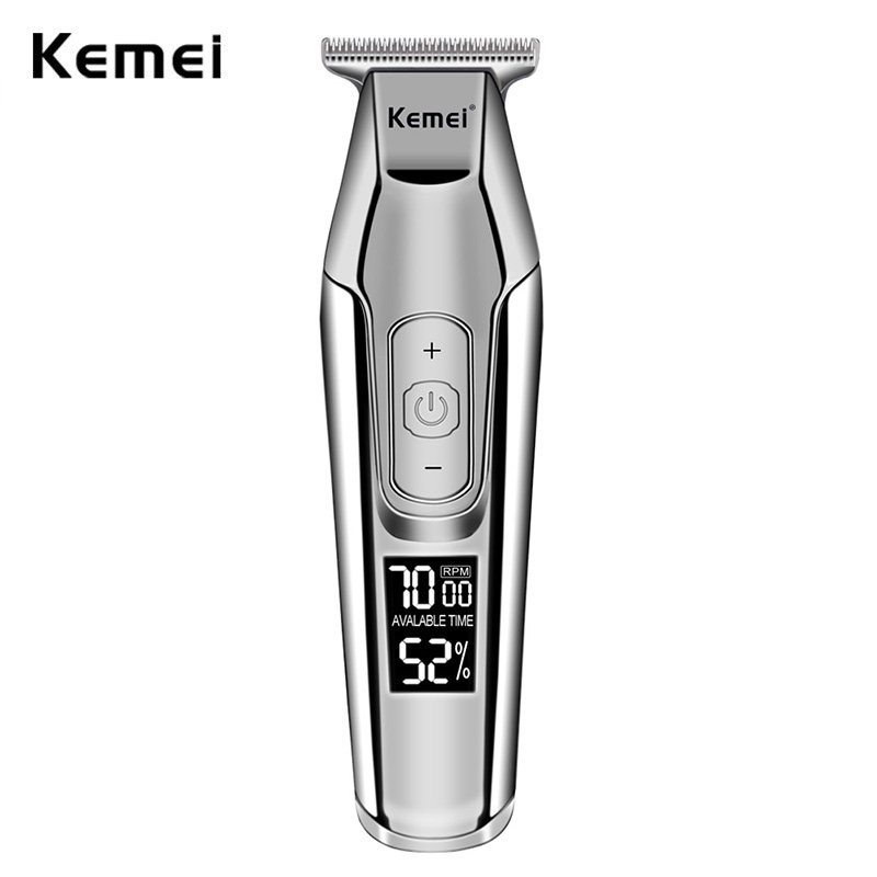 

Kemei Professional Hair Clipper LCD Display 0mm Mesin Pemotong Rambut Baldheaded Haircut KM-5027