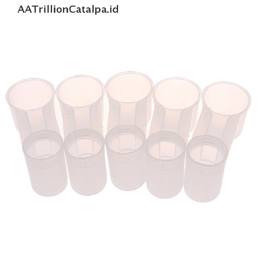 (AATrillionCatalpa) 5pcs Botol Minum Plastik Bening Untuk Burung Merpati