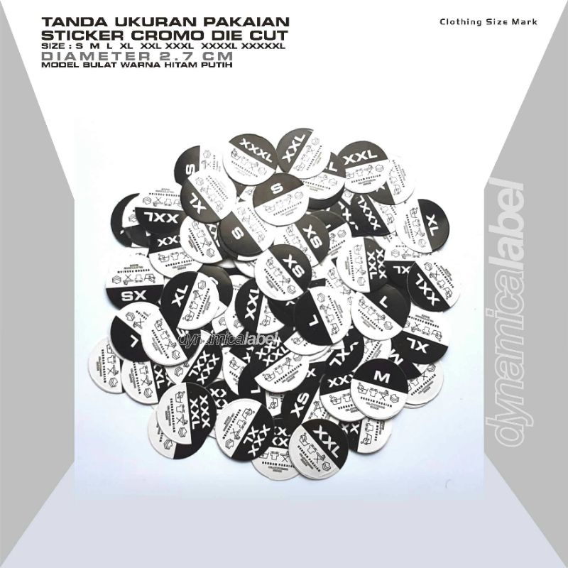 

Label Stiker Ukuran untuk Pakaian - Label Size Baju
