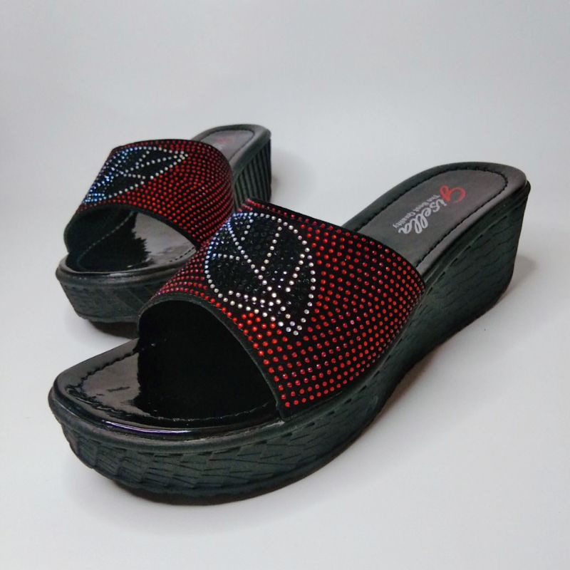 Sandal Wedges Wanita Dewasa Model Slop (Giselle)