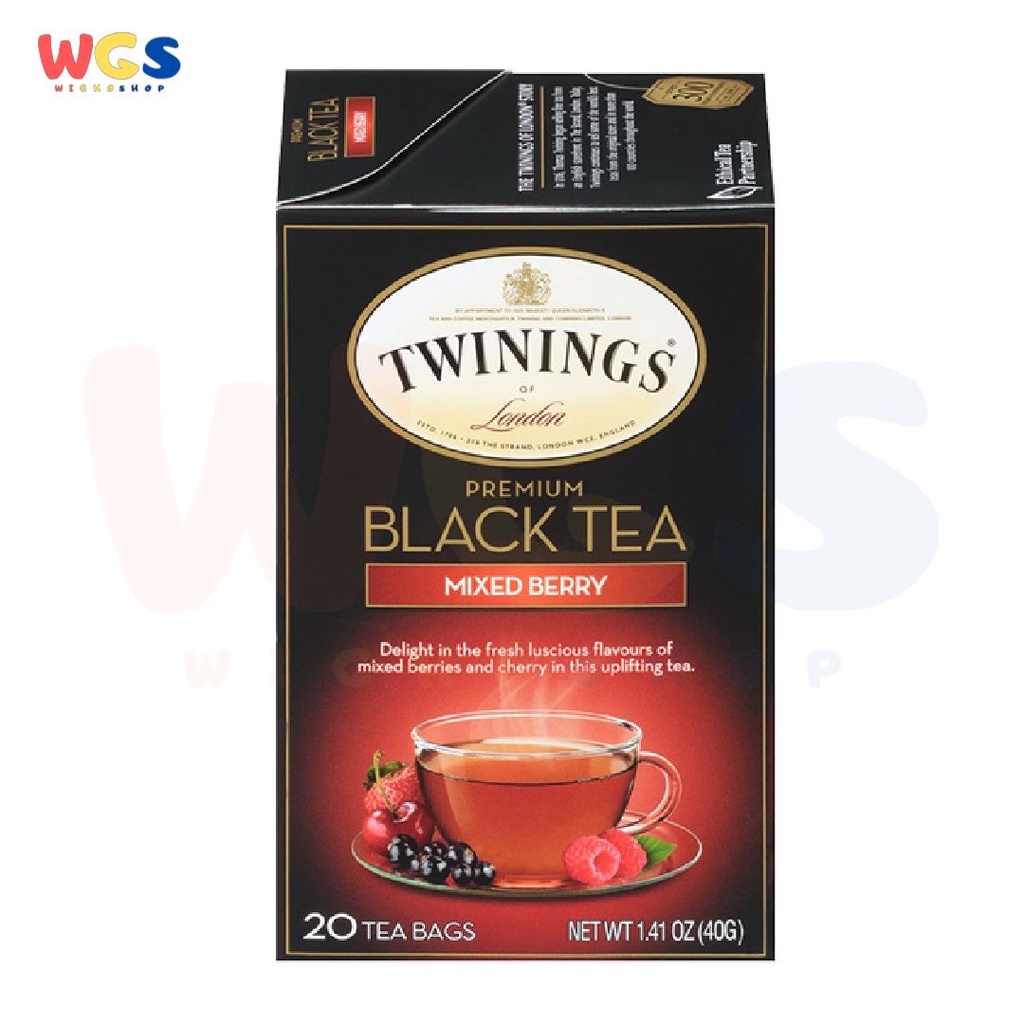 Twinings of London Premium Black Tea Mixed Berry &amp; Cherry 20s x 2g