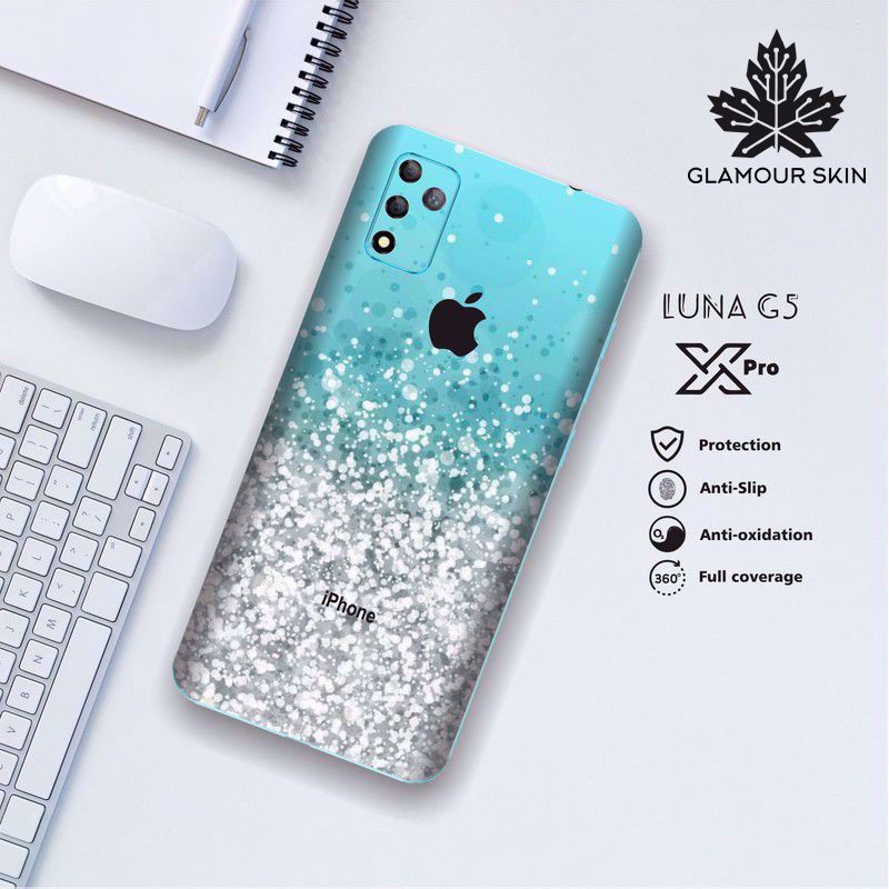 *(Dapat2PCS)* LUNA X PRO (G5) Garskin Case/Stiker Protector Motif BLUE GRADATIONS