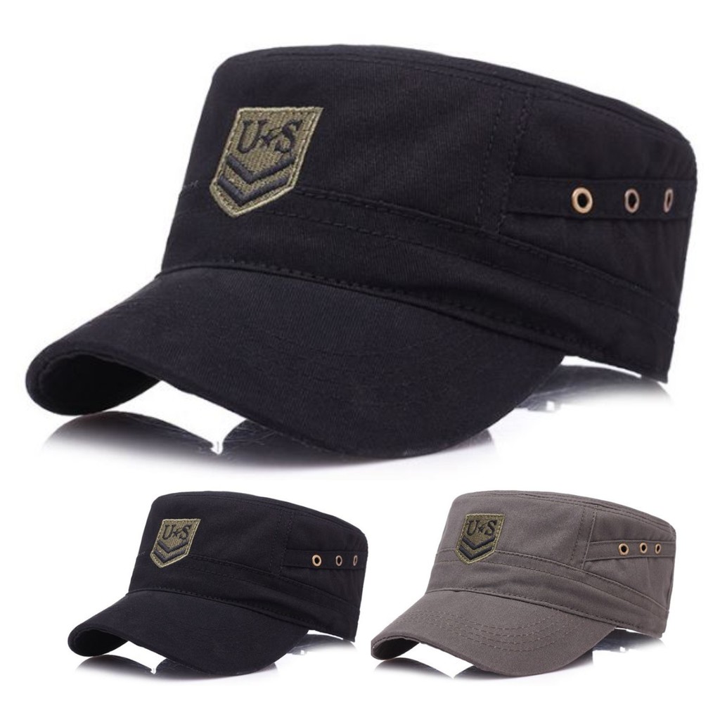 Topi Komando Militer USA Cotton Drill Import