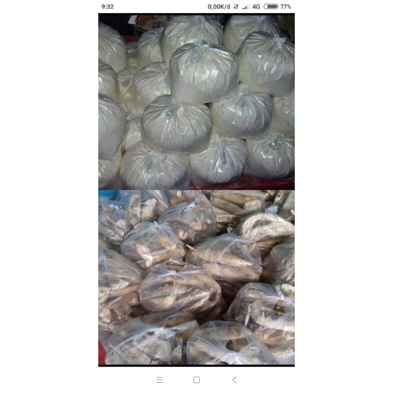 

gaplek mentah&tepung tiwul