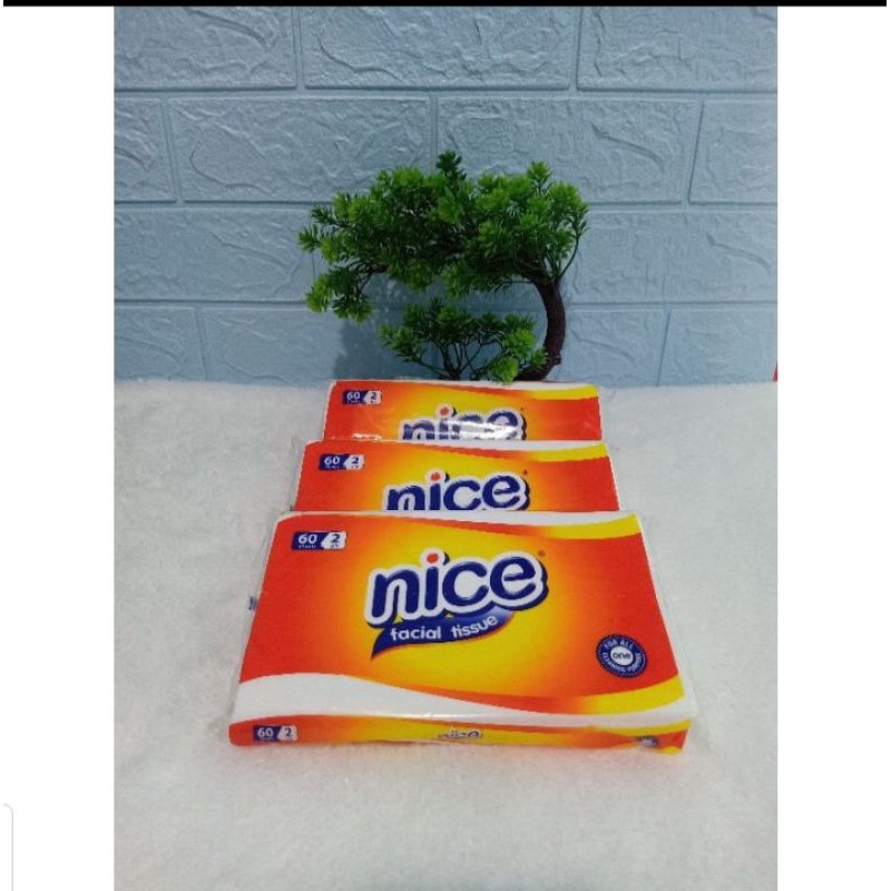 TISSUE NICE FACIAL TISSUE 60 SHEET 2 PLY - TISSU -TISUE 60 SHEET-1