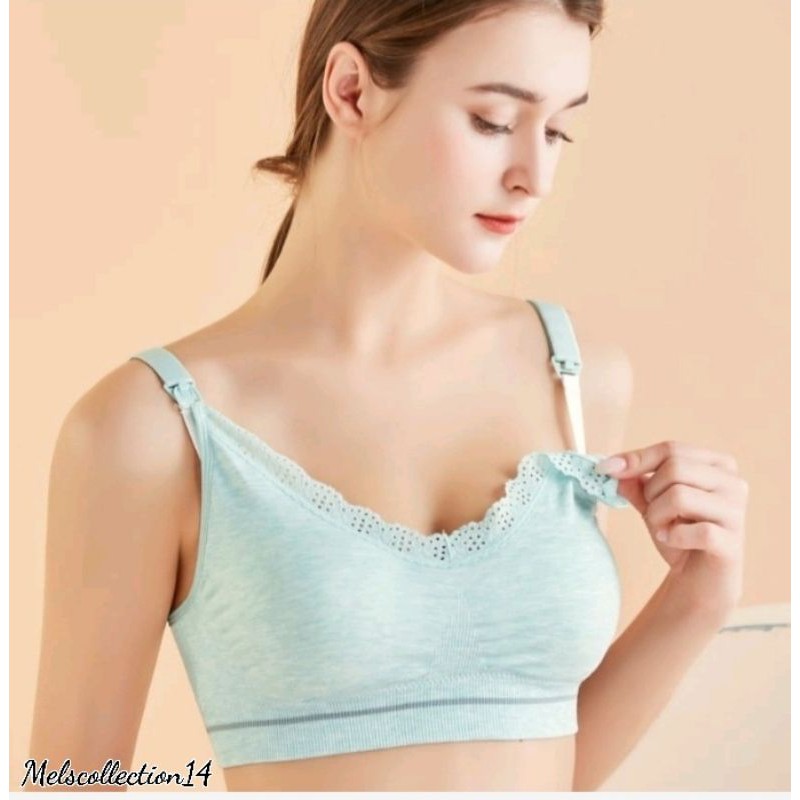 modal seamless maternity &amp; nursing bra 810 bh menyusui renda &amp; hamil busa tipis tanpa kawat