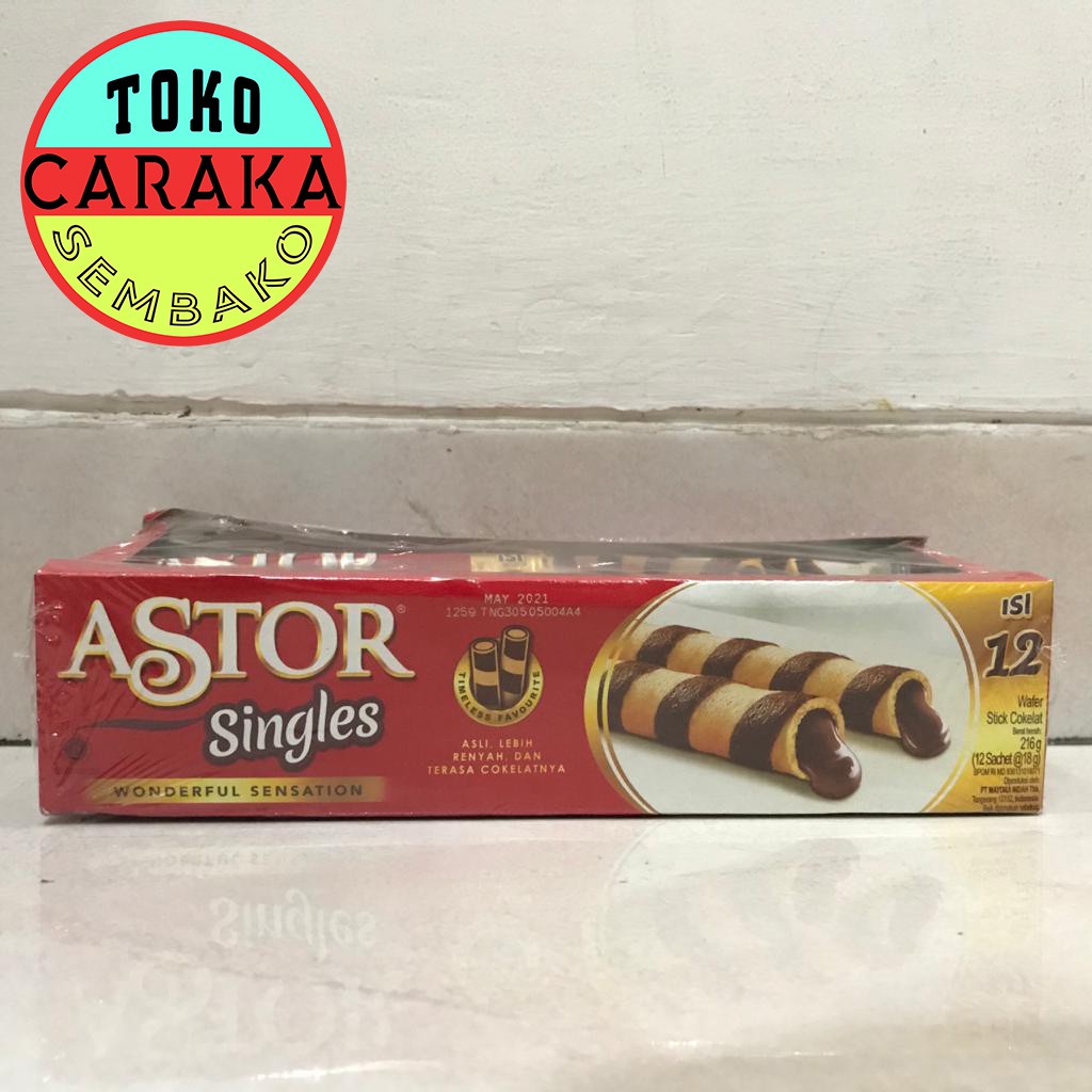 

ASTOR Singles Wafer Stick Coklat - isi 12 pcs @18g