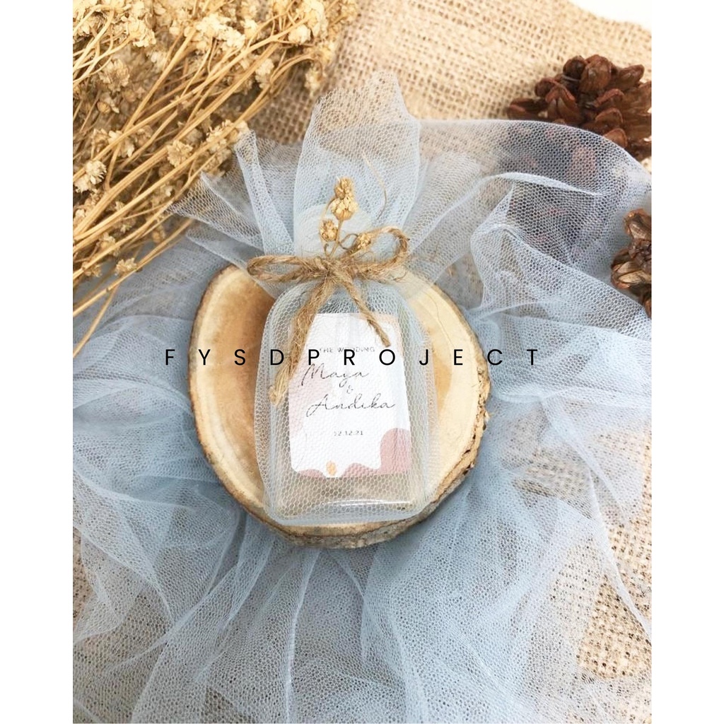 SOUVENIR PERNIKAHAN/ULANG TAHUN HAND SANITIZER RUSTIC