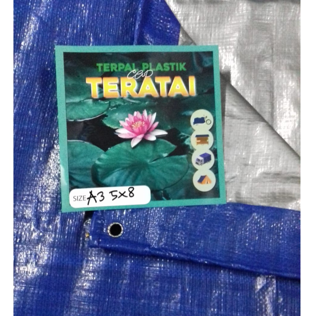 Terpal plastik A3   5 meter x 8 meter