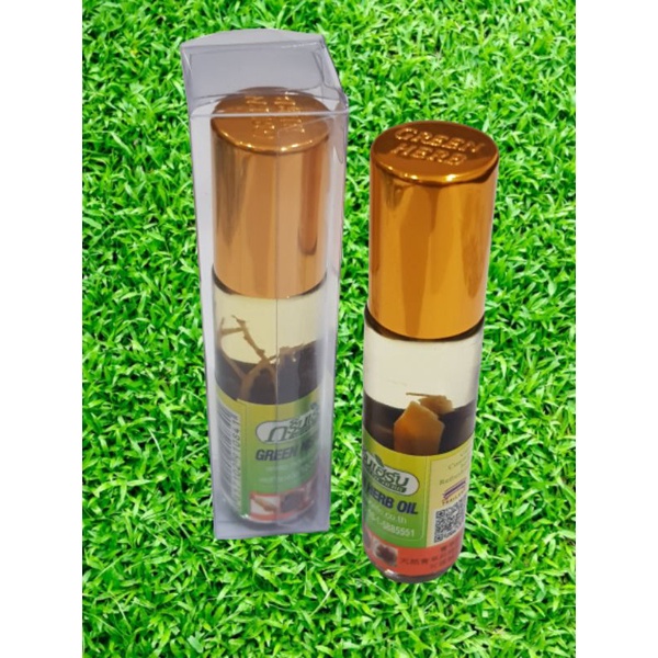 novolife green herb oil ori thailand minyak angin akar ginseng 8cc