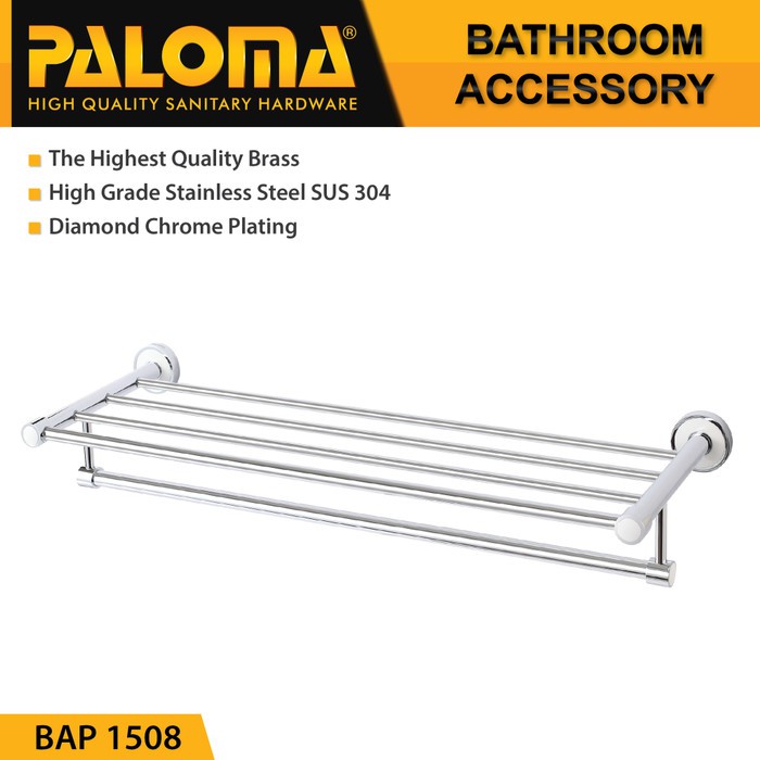 PALOMA BAP 1508 Rak Handuk Baju Gantungan Hanger Dinding Kamar Mandi