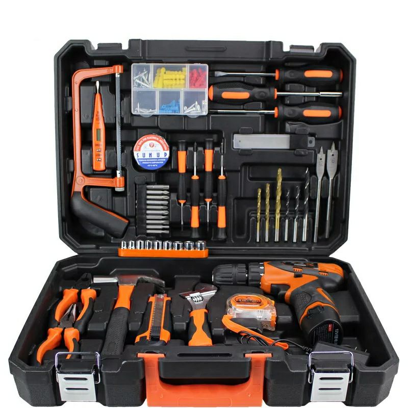Set Kumplit 57in1 Peralatan Bor Cordless Gergaji Palu Tang Obeng
