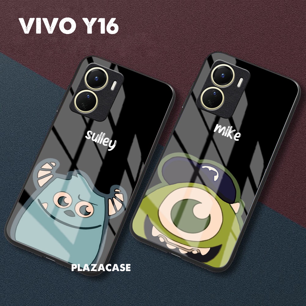 Softcase Glass Kaca [K125] VIVO Y16 2022 KAMERA | ALL TYPE | PROTEK Terbaru Casing Handphone | Pelindung Handphone | Aksesoris Handphone | Plazacase.id