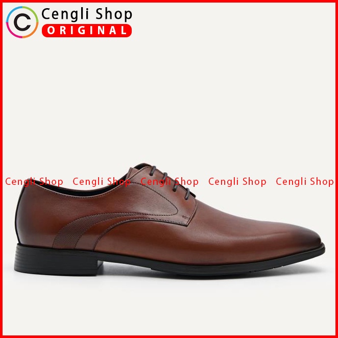 SEPATU FORMAL PEDRO PRIA ORIGINAL PANTOFEL KULIT ASLI COKLAT PM138