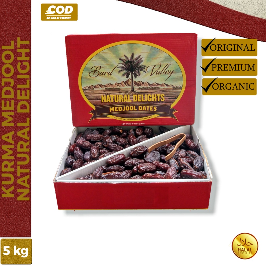 

Kurma Medjool Natural Delight 5kg Medium / Medjool Natural Delight / Kurma Medjool Original